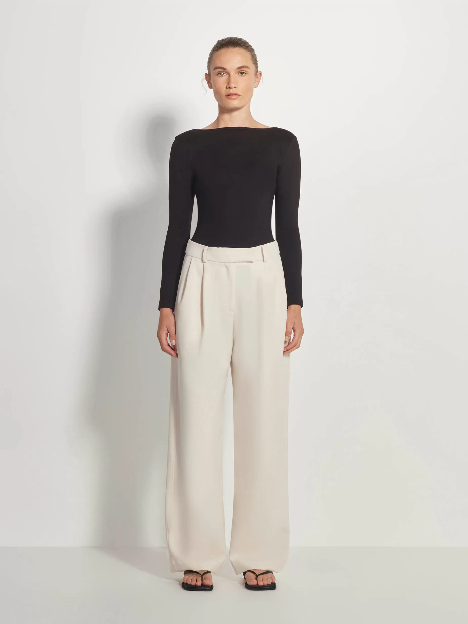 Women Juliette Hogan Boyfriend Pant Refined Crepe