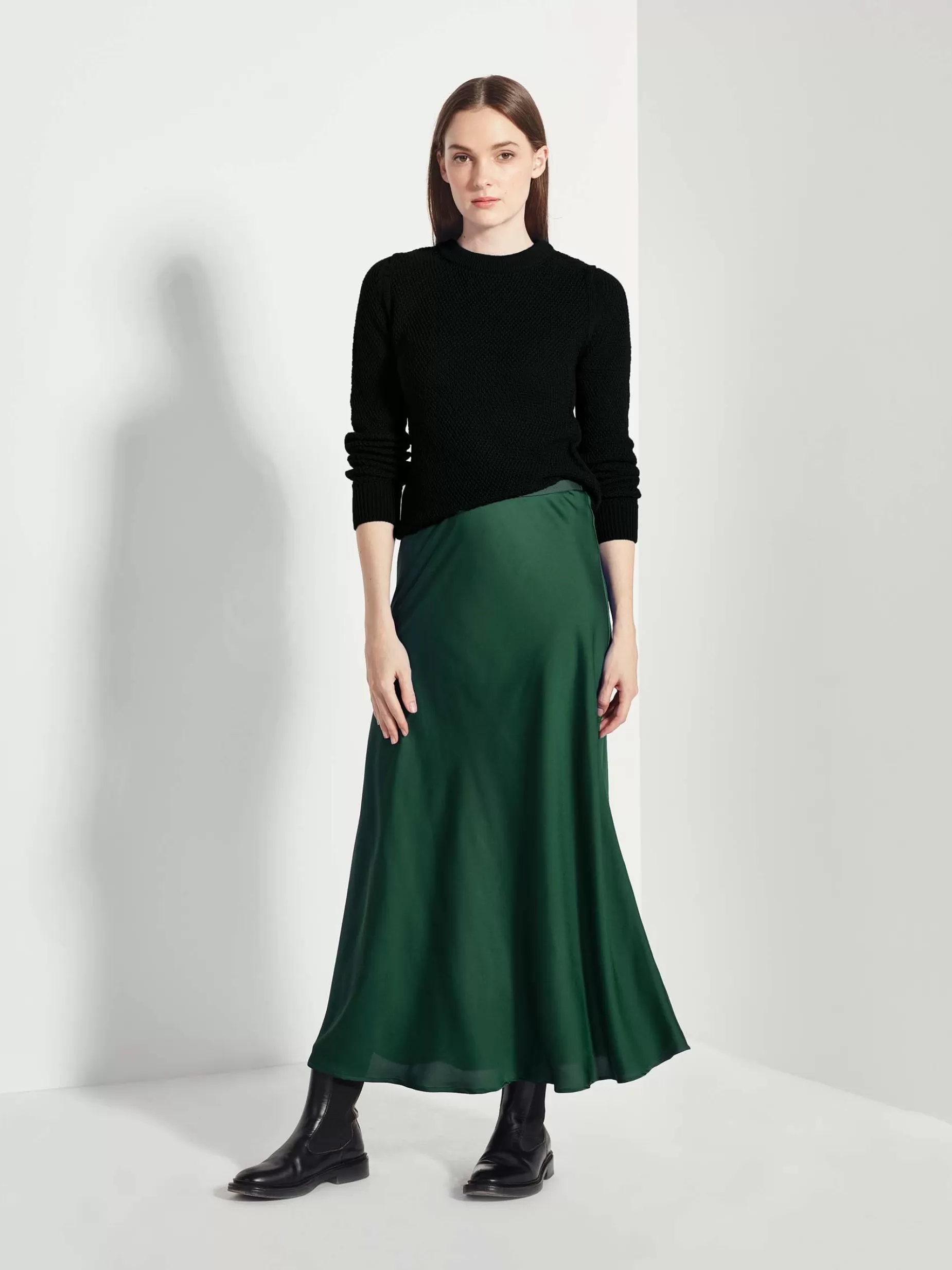 Women Juliette Hogan Elle Skirt Luxe Satin