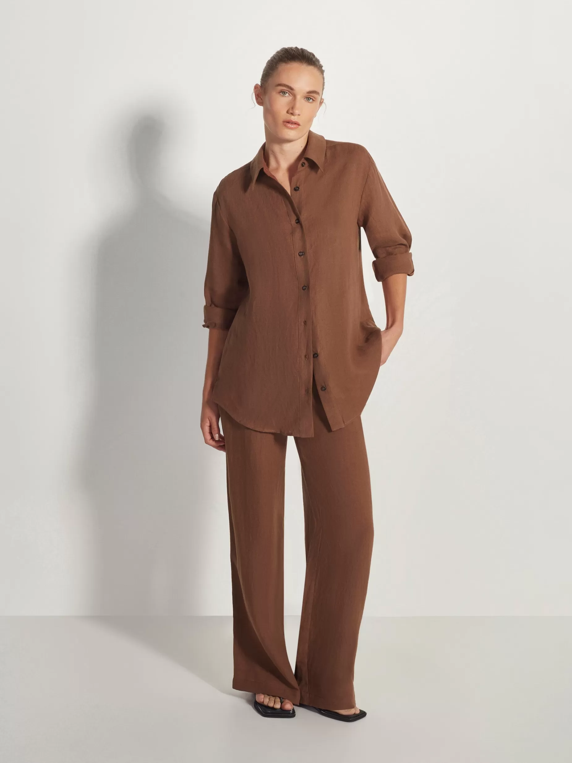 Women Juliette Hogan Essa Shirt Vintage Linen