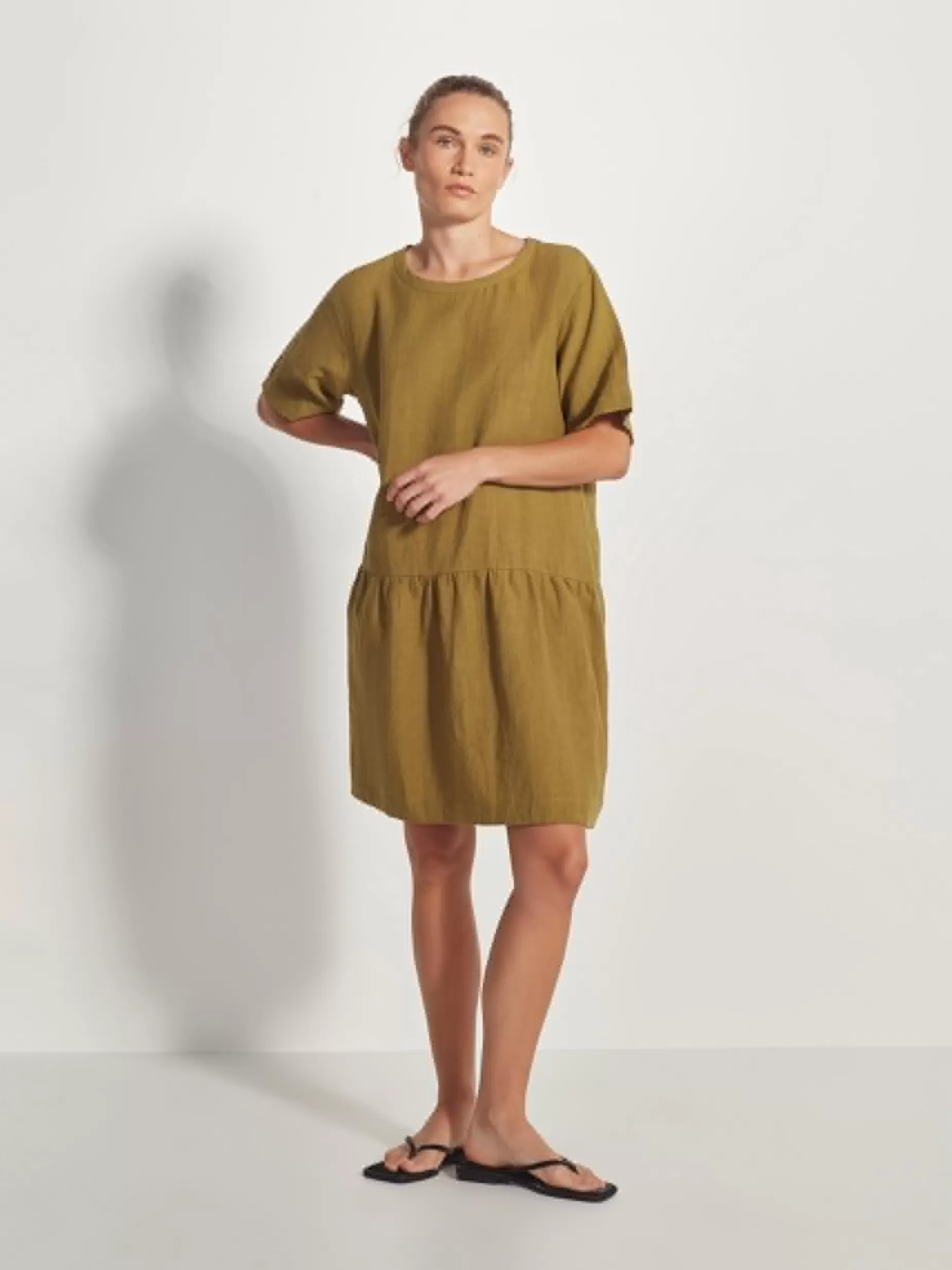 Women Juliette Hogan Hayley Dress Vintage Linen