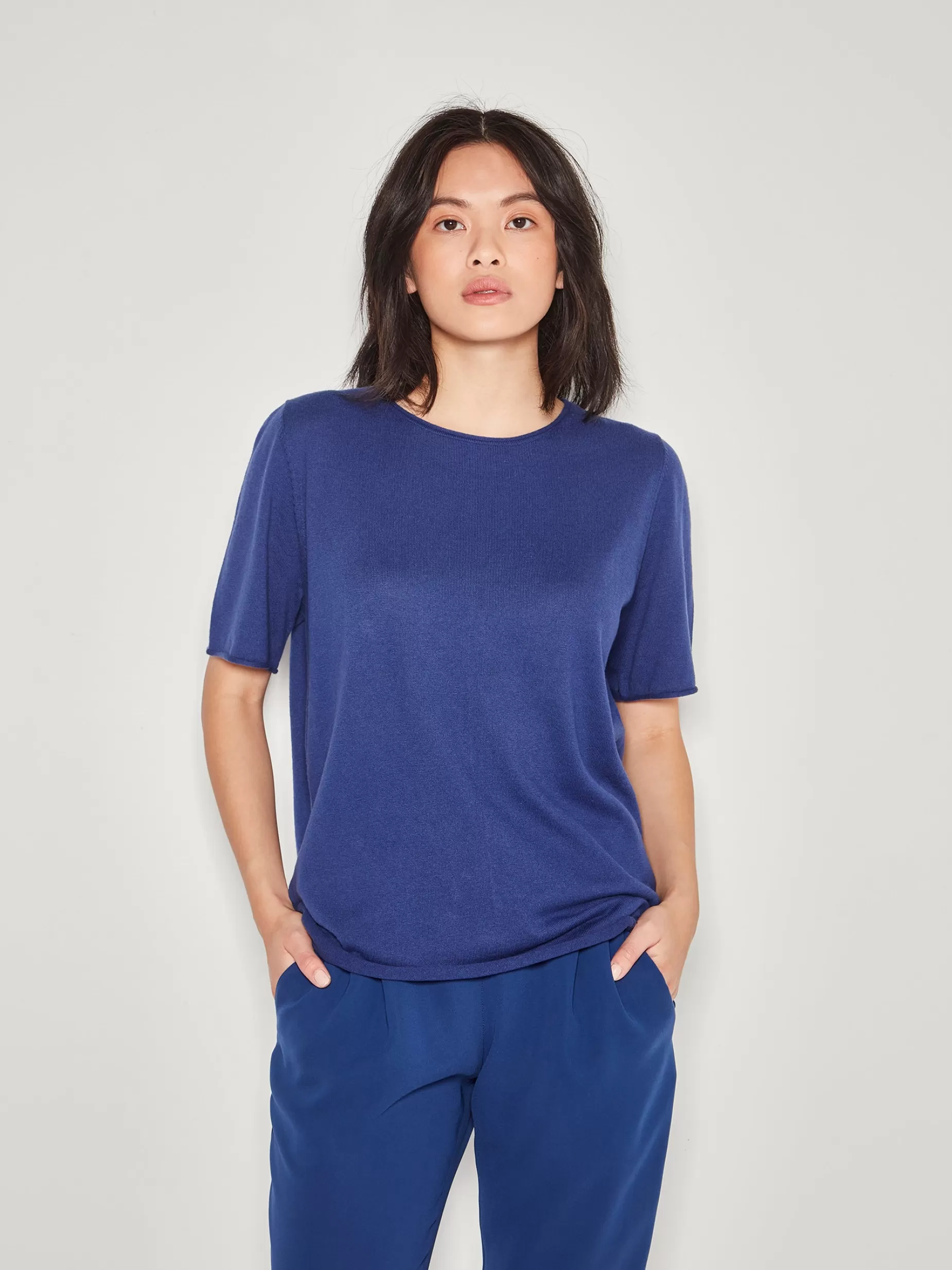 Women Juliette Hogan Jhl Crew T Fine Cotton Cashmere