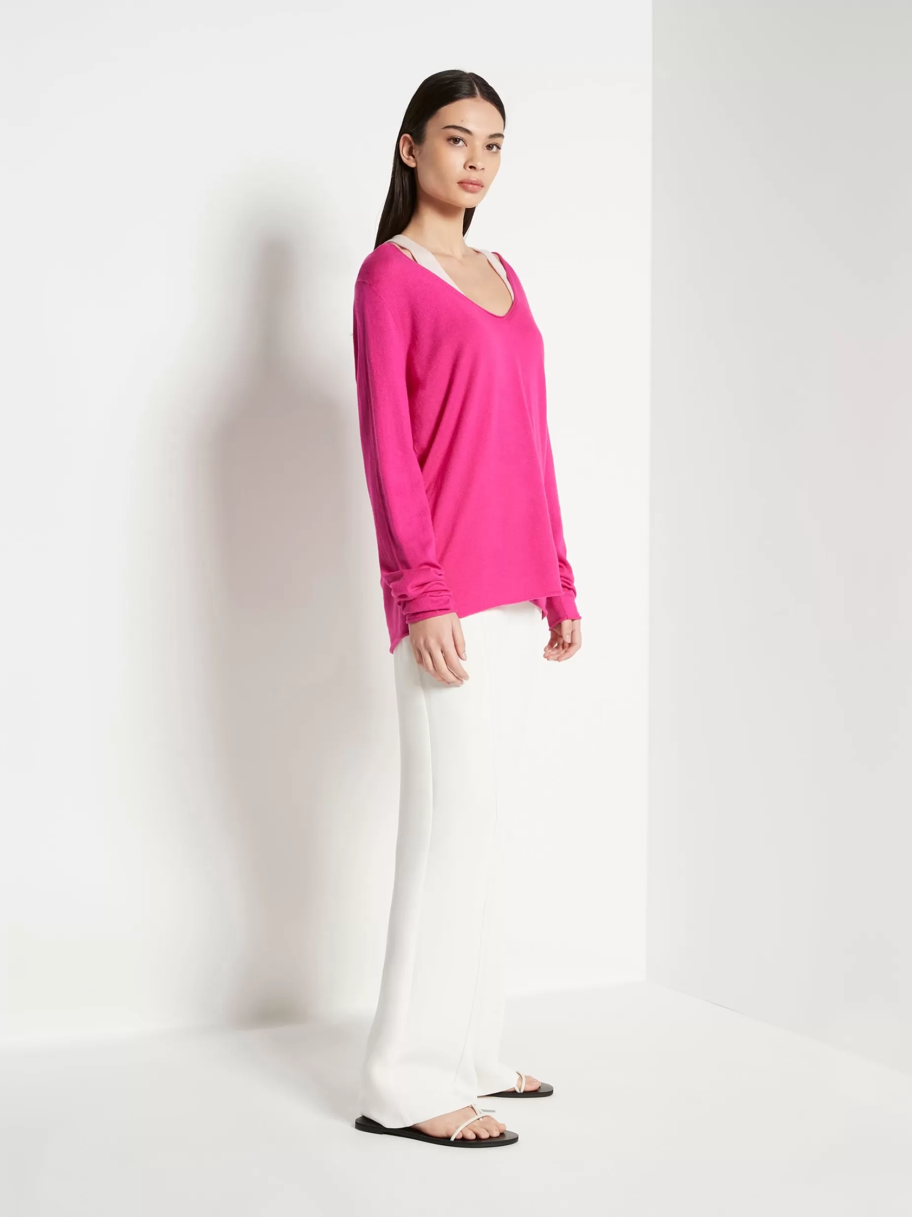 Women Juliette Hogan Jhl V-Neck L/S T Fine Cotton Cashmere