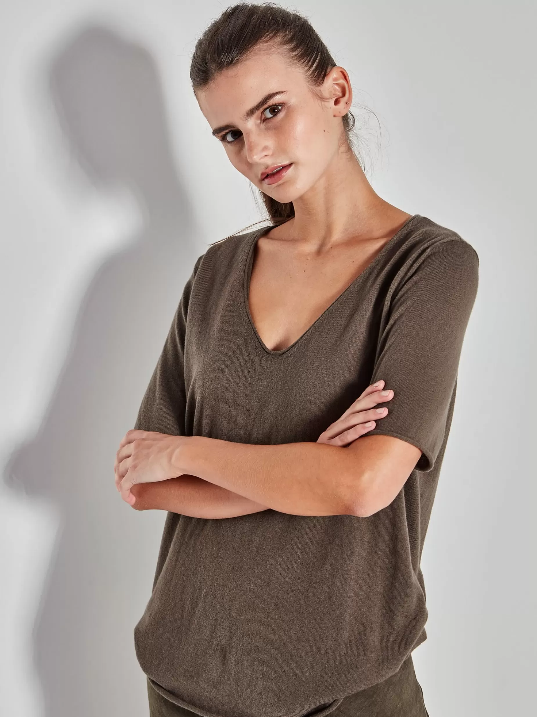 Women Juliette Hogan Jhl V-Neck T Fine Cotton Cashmere