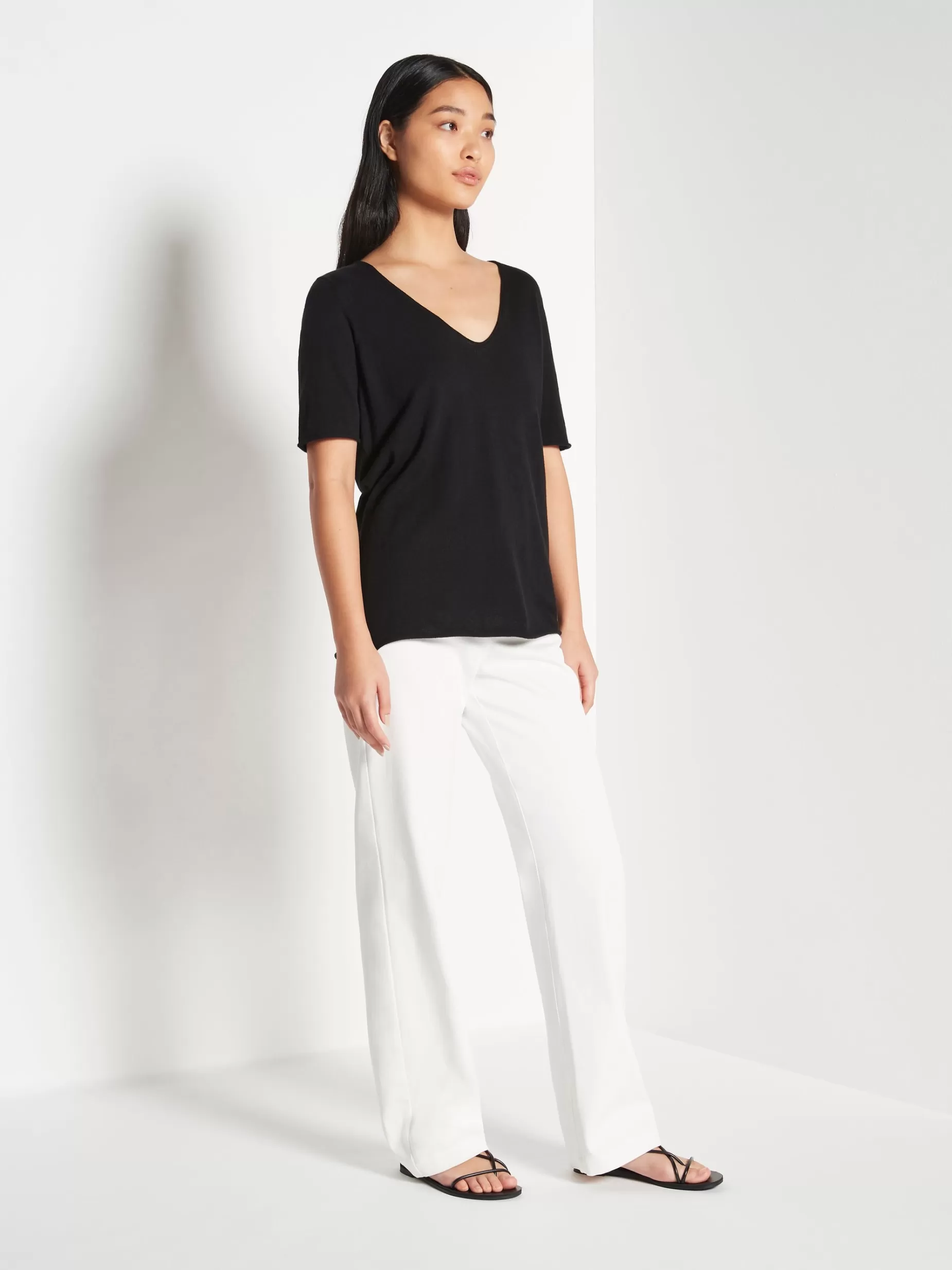 Women Juliette Hogan Jhl V-Neck T Fine Cotton Cashmere