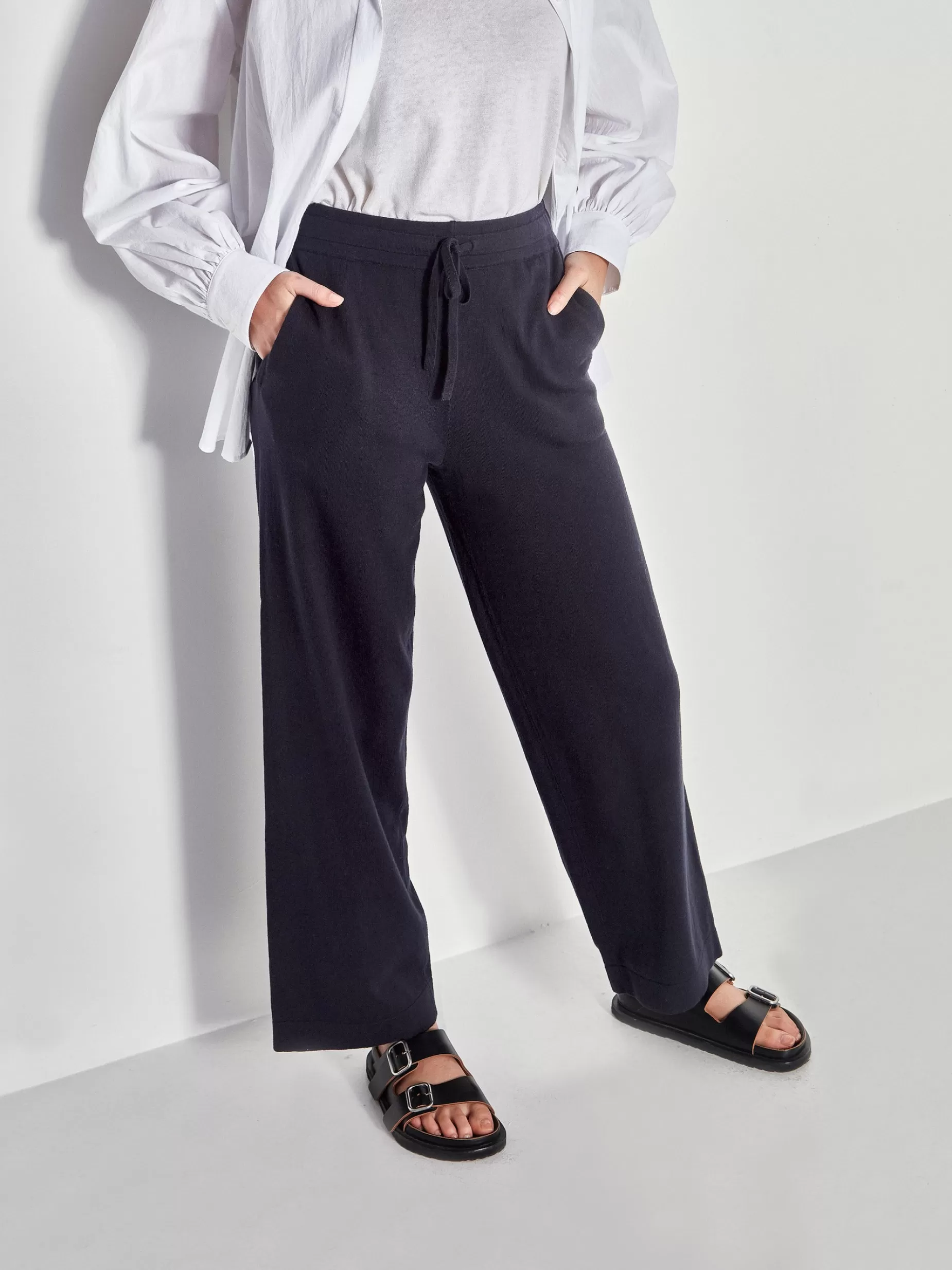 Women Juliette Hogan Jhl Wide Trackpant Cotton Cashmere