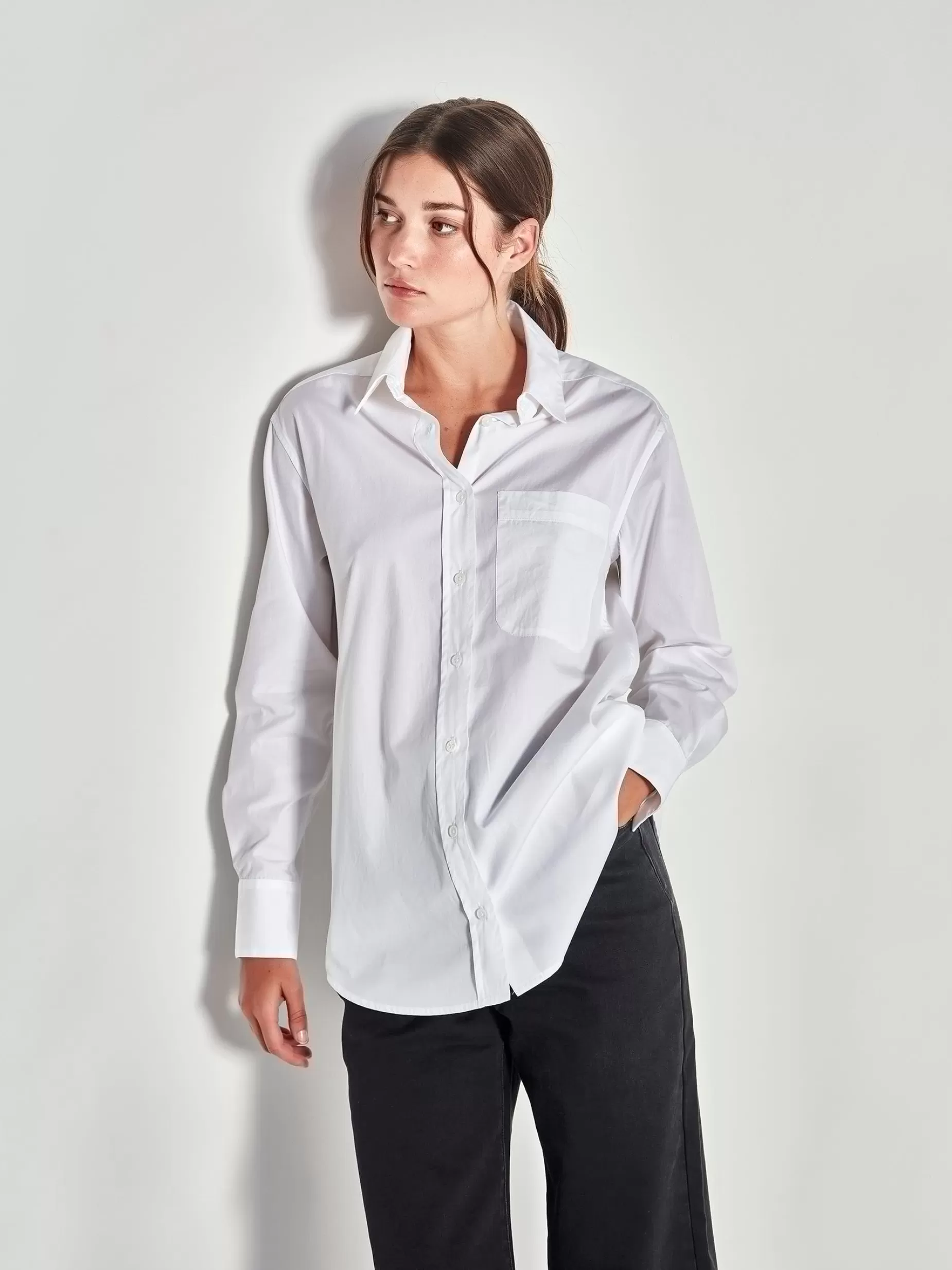 Women Juliette Hogan Karl Shirt Classic Cotton