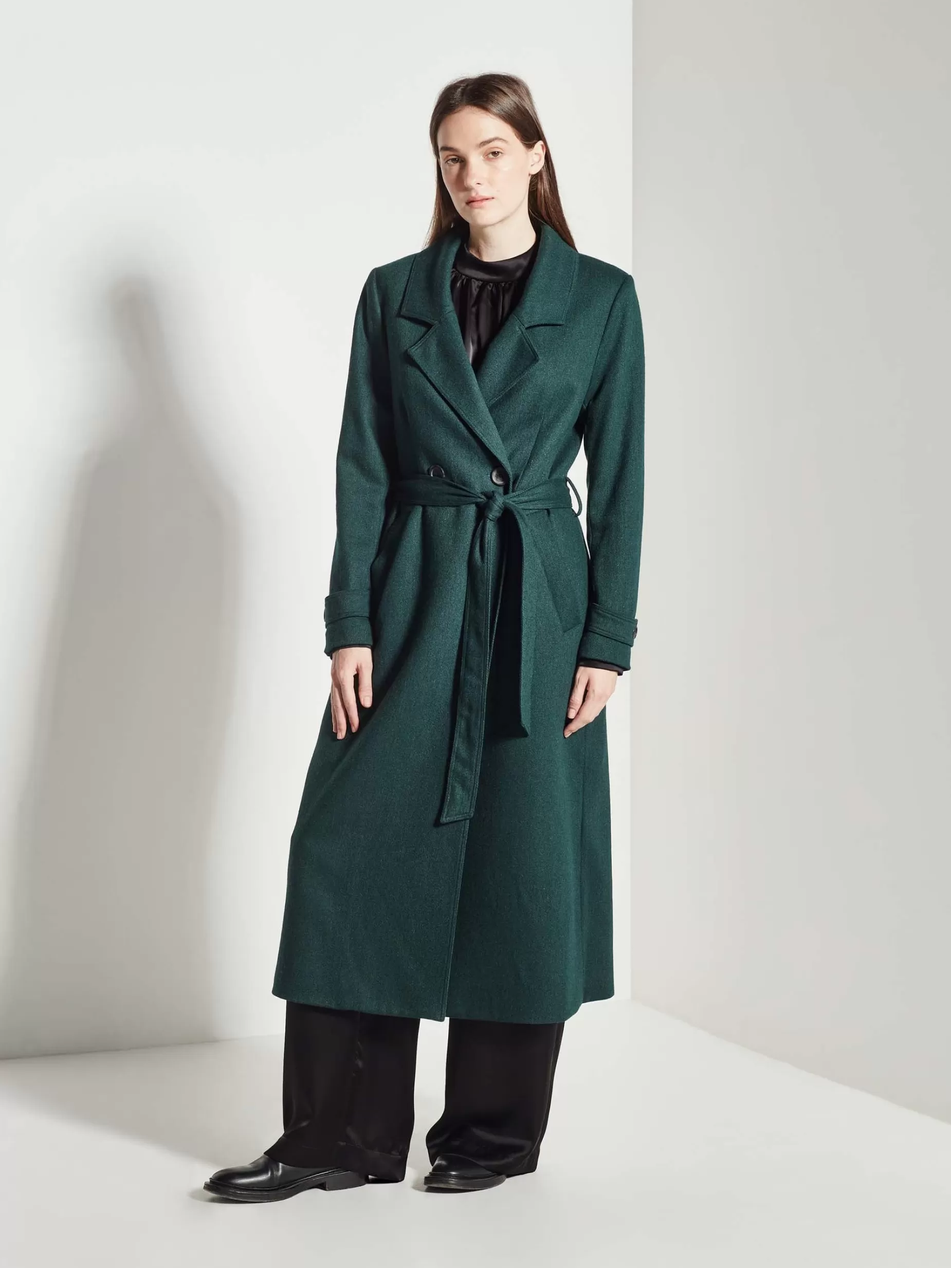 Women Juliette Hogan Lilibet Coat Melton Twill