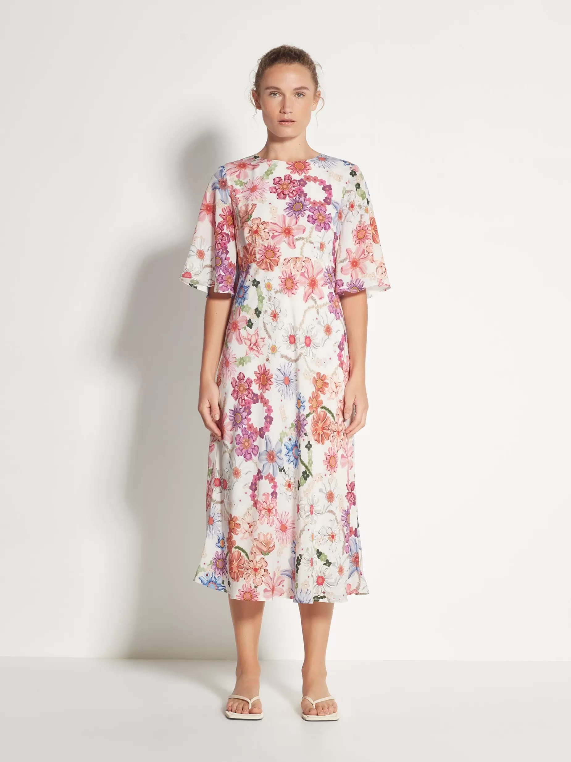 Women Juliette Hogan Lou Dress Summer Solstice Silk