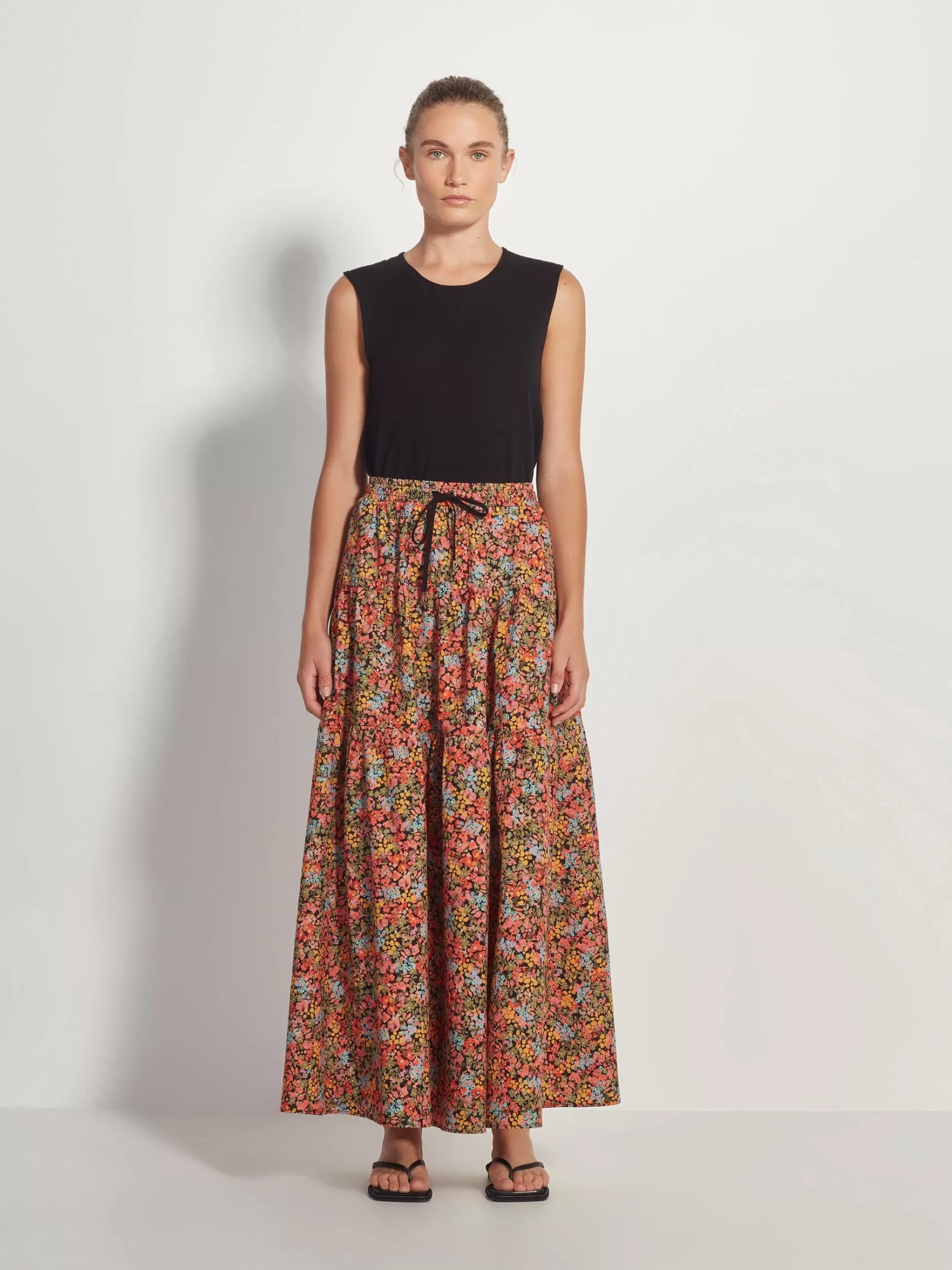 Women Juliette Hogan Nova Skirt Pop Floral Cotton