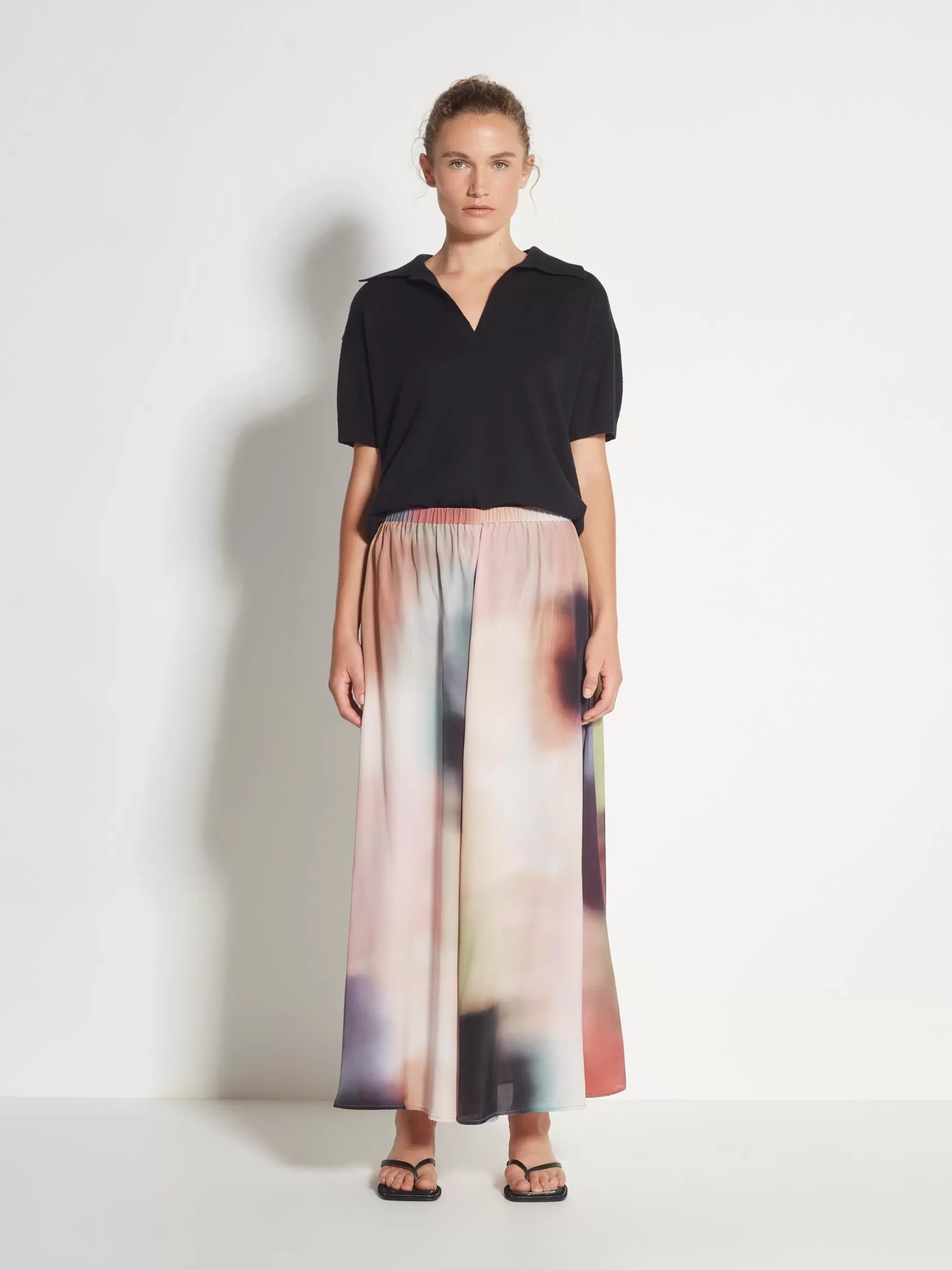 Women Juliette Hogan Quarter Skirt Sundown Viscose Silk