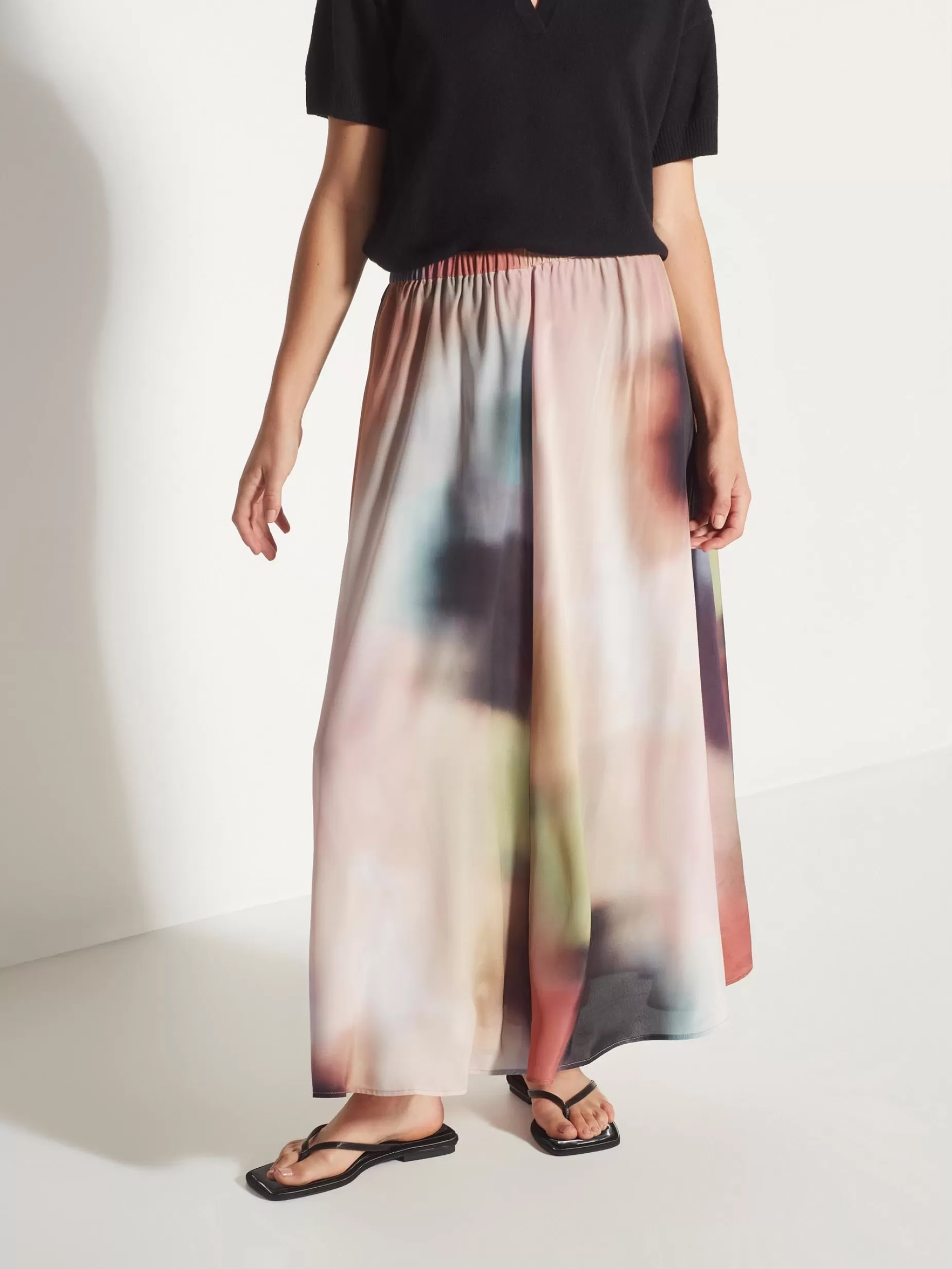 Women Juliette Hogan Quarter Skirt Sundown Viscose Silk