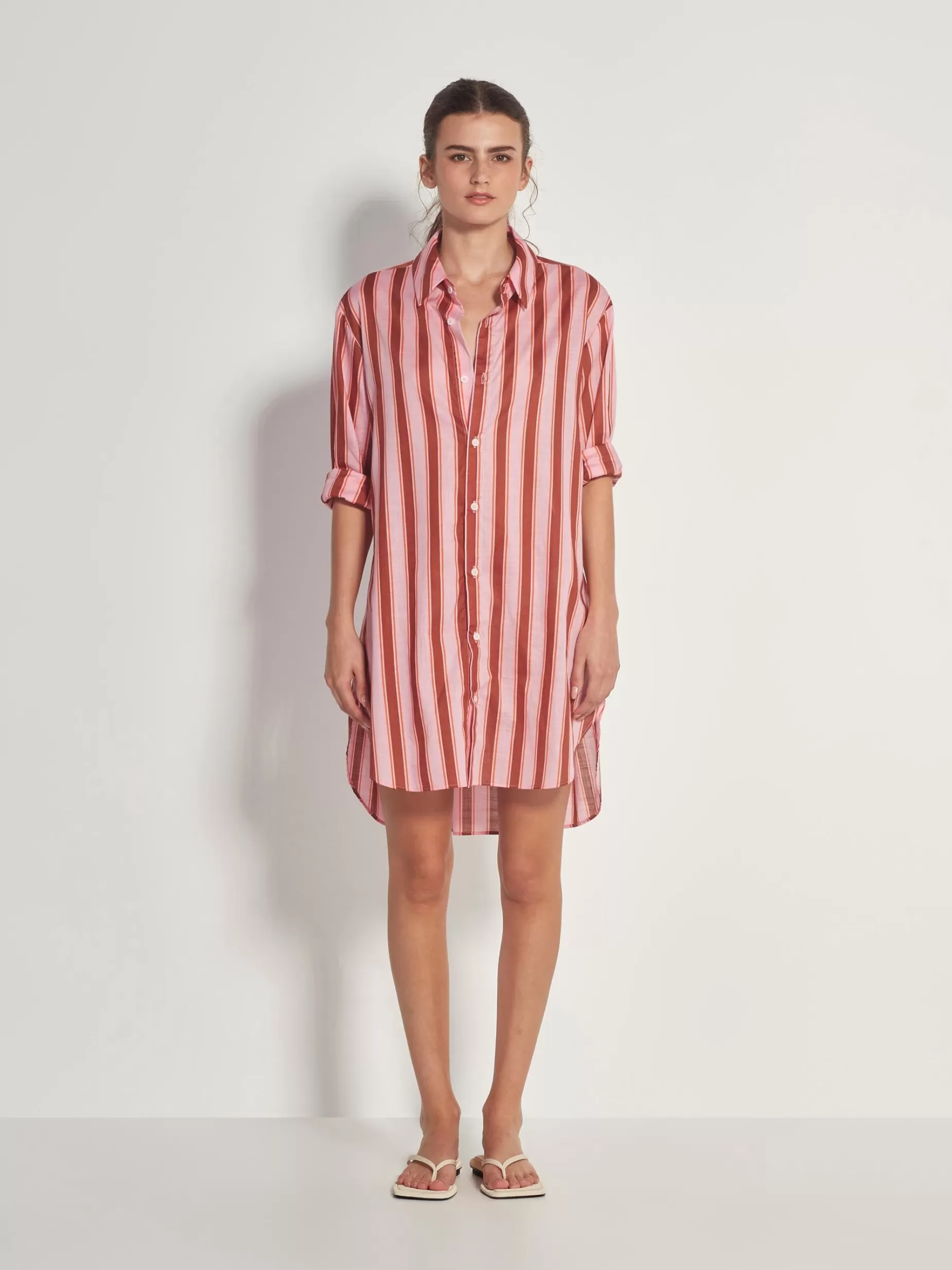 Women Juliette Hogan Resort Shirt Sundae Stripe