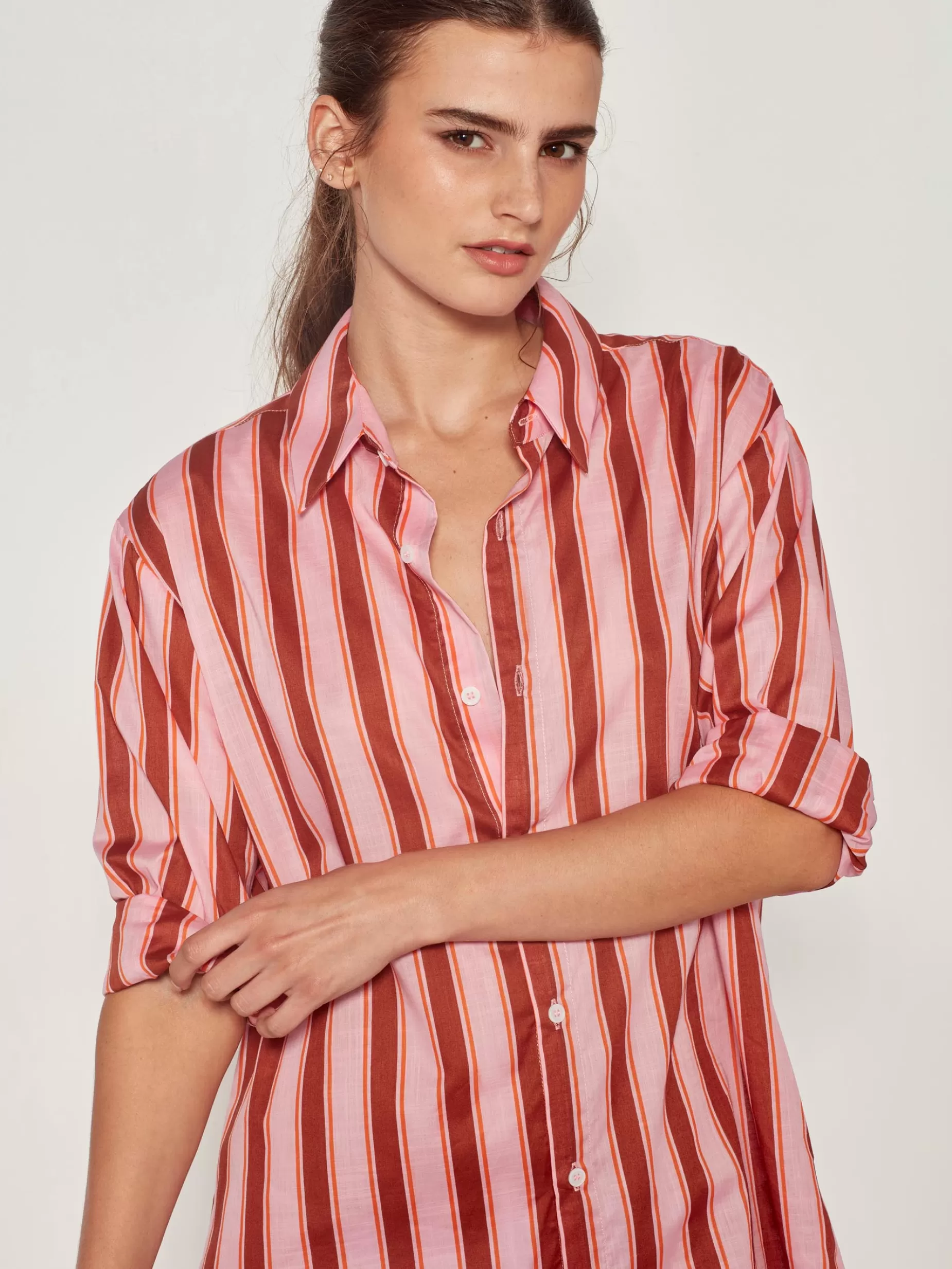 Women Juliette Hogan Resort Shirt Sundae Stripe