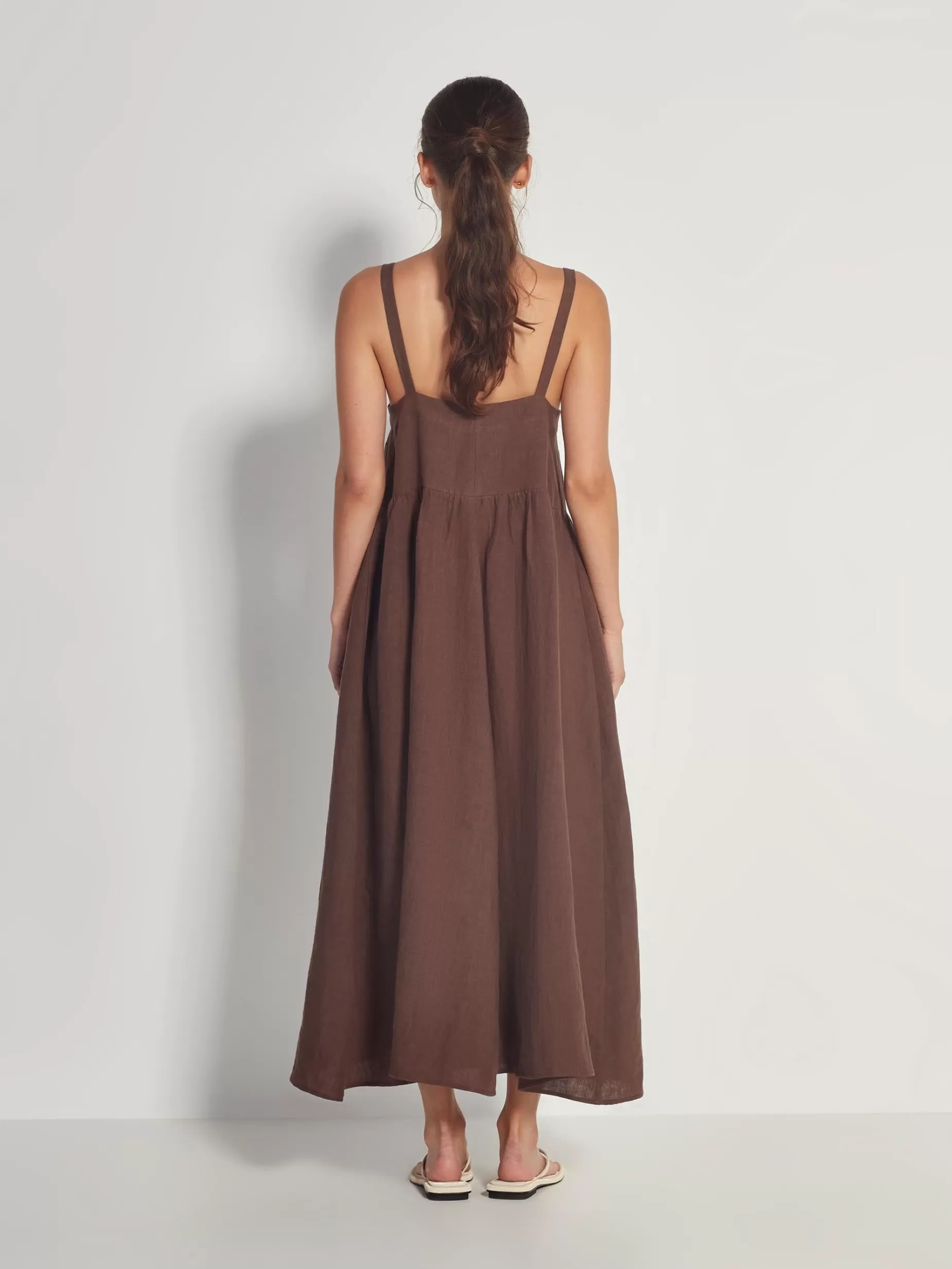 Women Juliette Hogan Willow Dress Vintage Linen